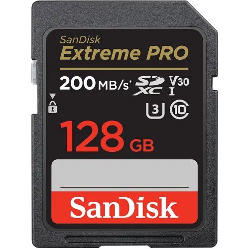 SanDisk Extreme Pro 128GB 200MB/s SDXC UHS-I Yaddaş Kartı